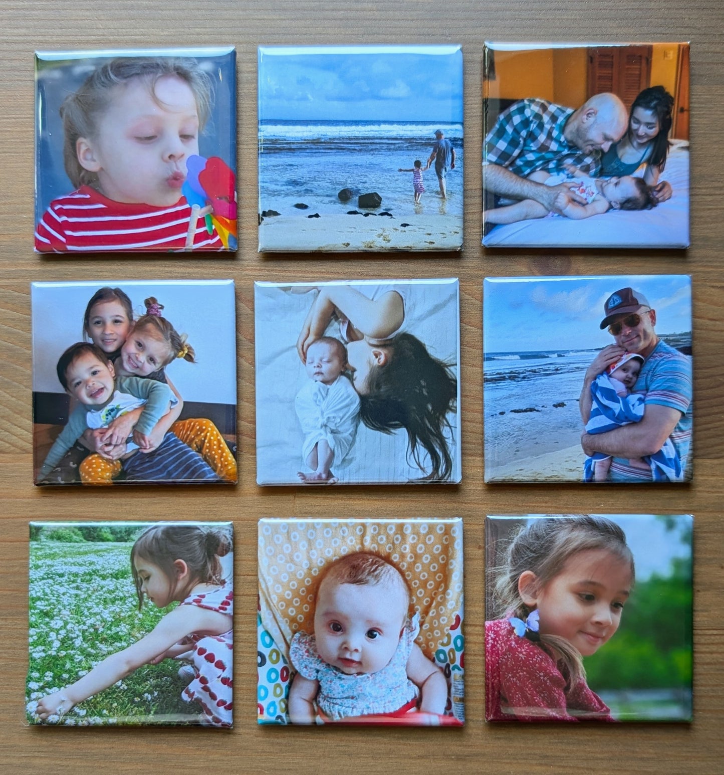 Custom Photo Magnets (Set of 9)